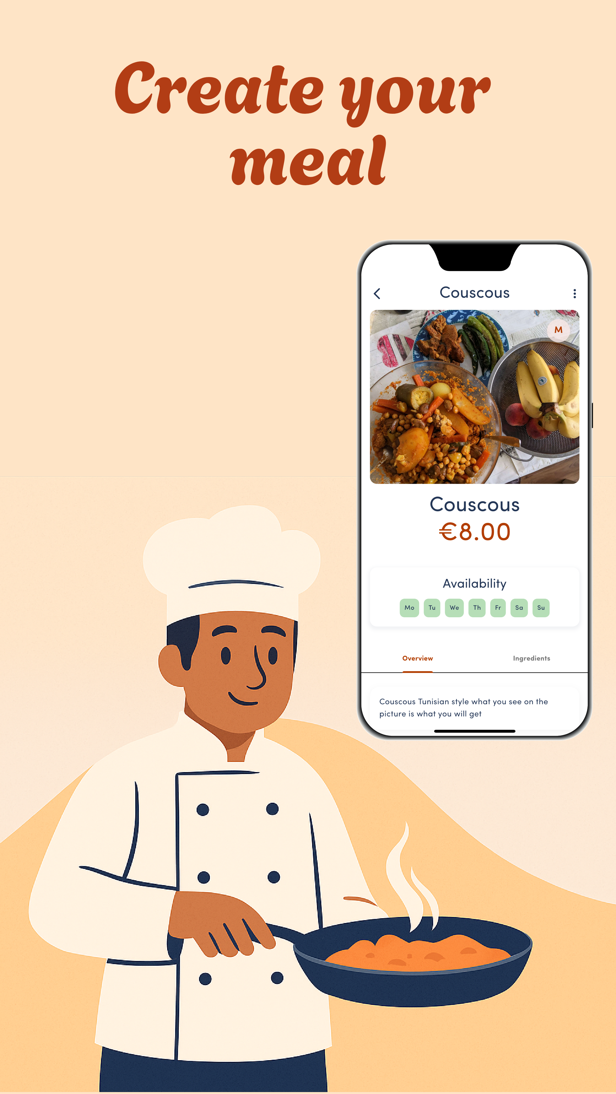 el Cuisine chef app screen